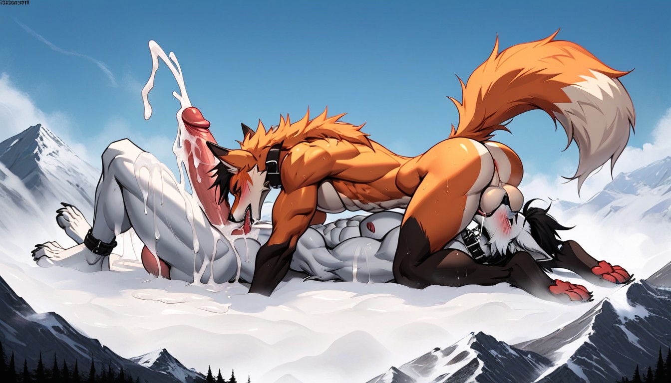 18+, 69, Colossal Penis Porno IA Furry