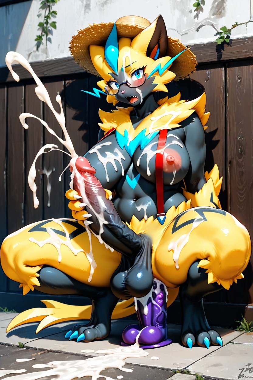 Cum On Face, Day, Dildo On Wall AI獸人黃片