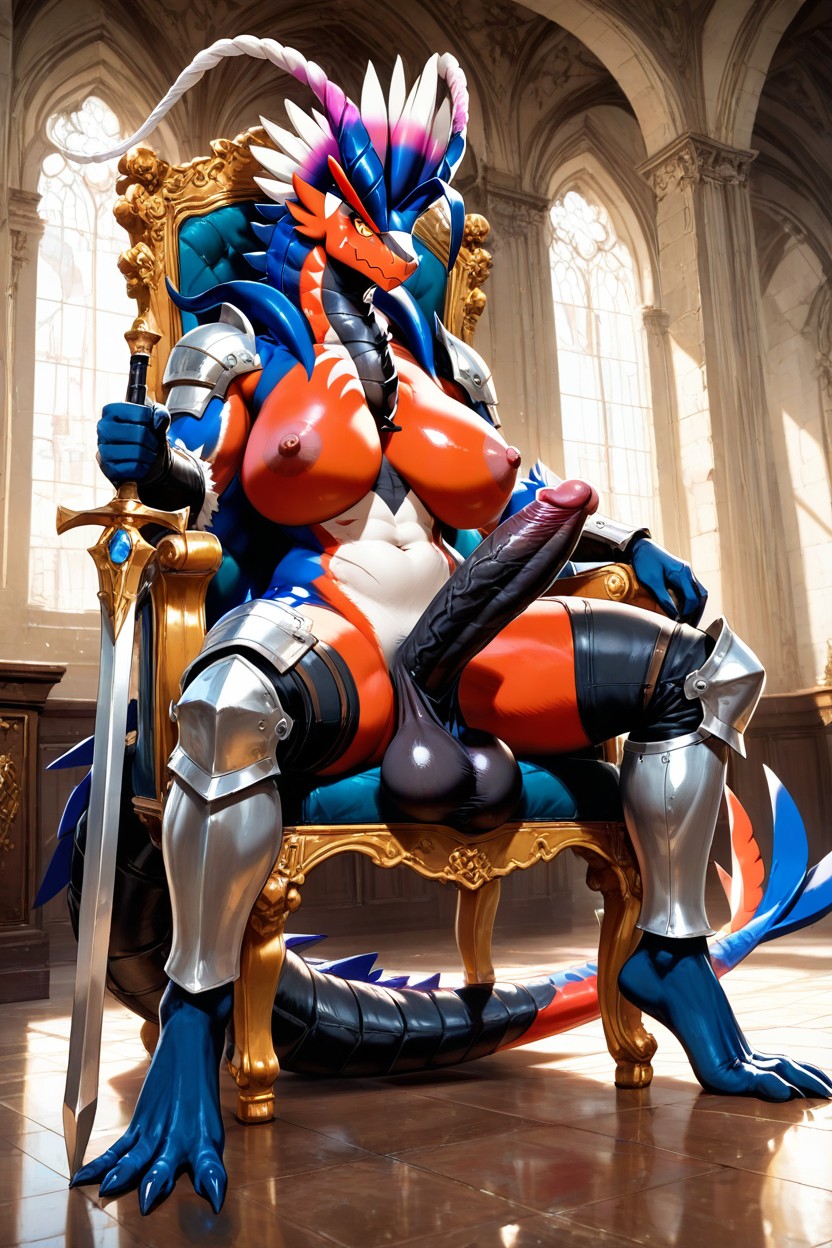 No Hair, Castle, Navel AI獸人黃片