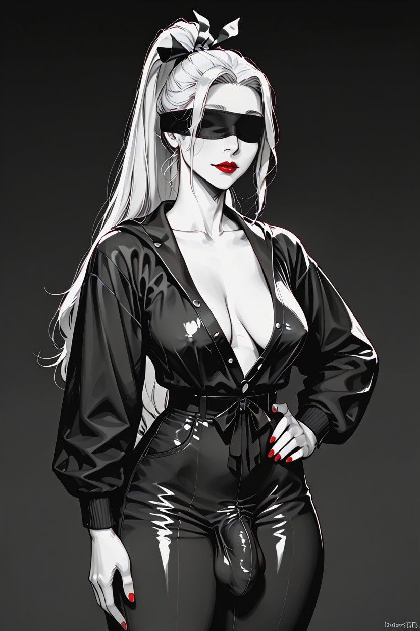Pro Realism, Low-tied Long Hair, Ash Hair Furry AI Porn