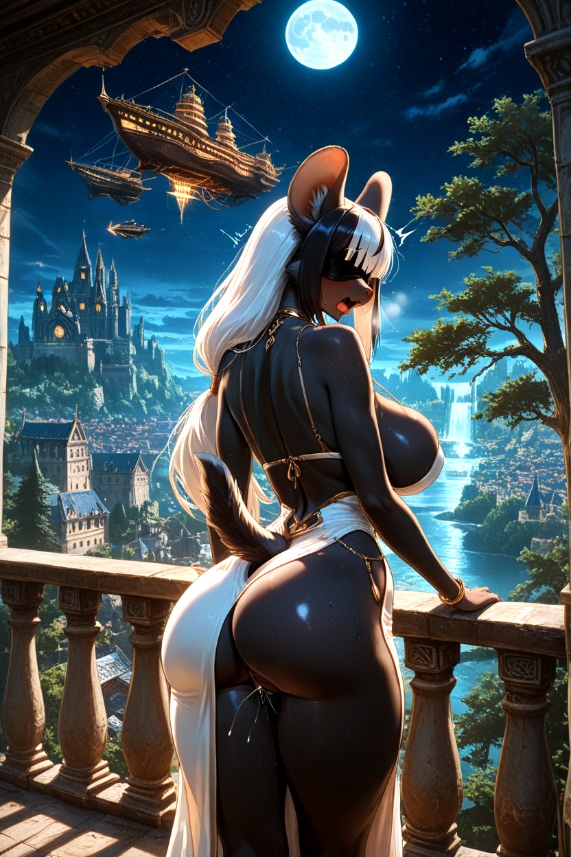 Sweet Pussy, One Pair Of Ears Onlyno Ears, Guardian Of The City Cinematic Highly Detailed Fantasy Composition Furry AI Porn