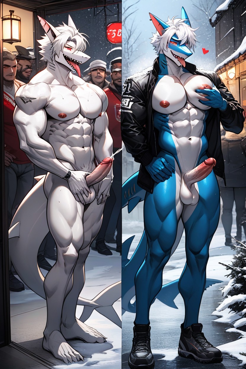 Harén, Mucha Gente Alrededor, Nevado Furry IA