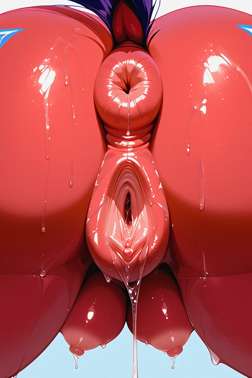 Nude, Hyper Ass, "pony_swollen Pussyy +" Furry AI Porn