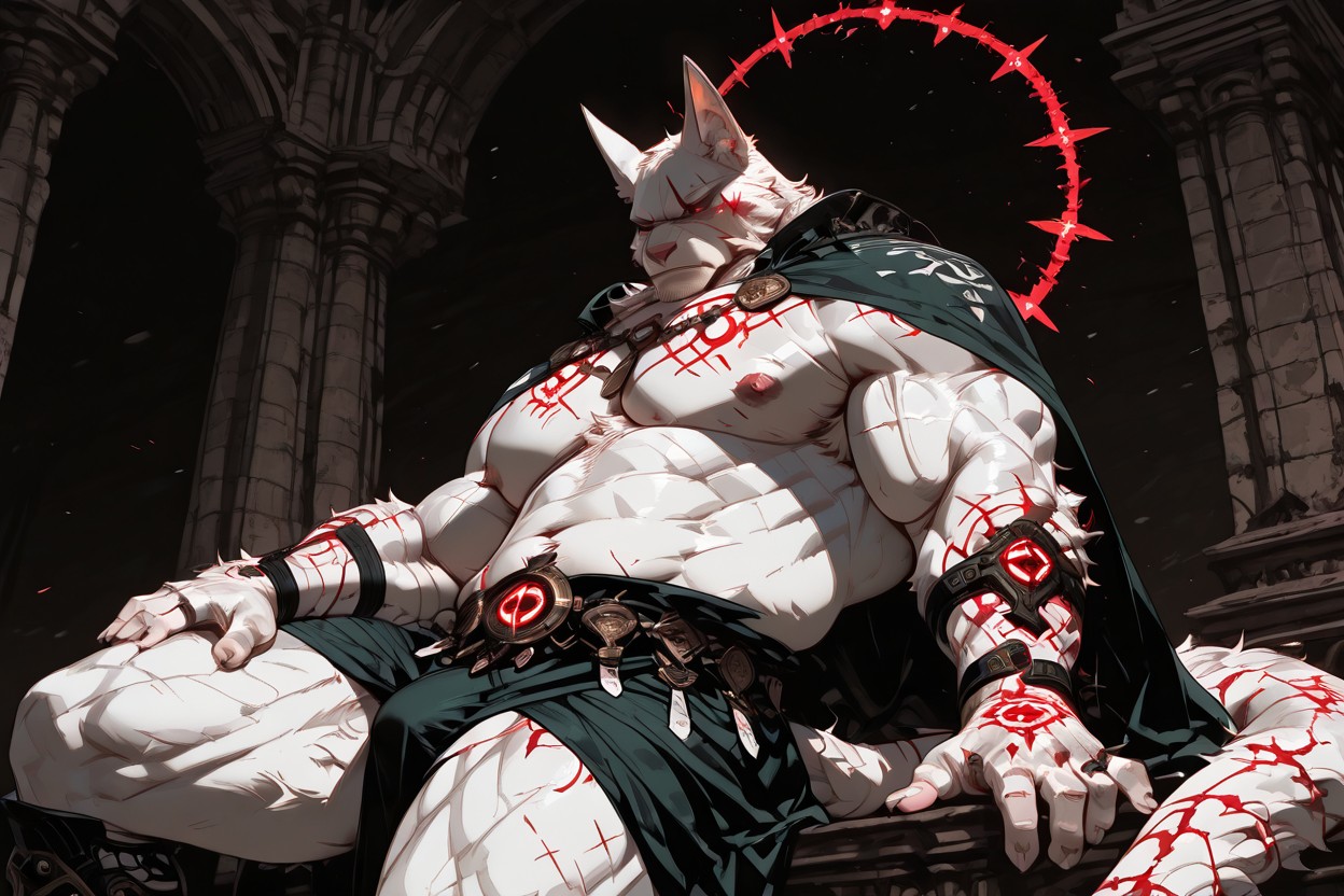 One Lifted Leg, Glowing, Newest Furry AI Porn
