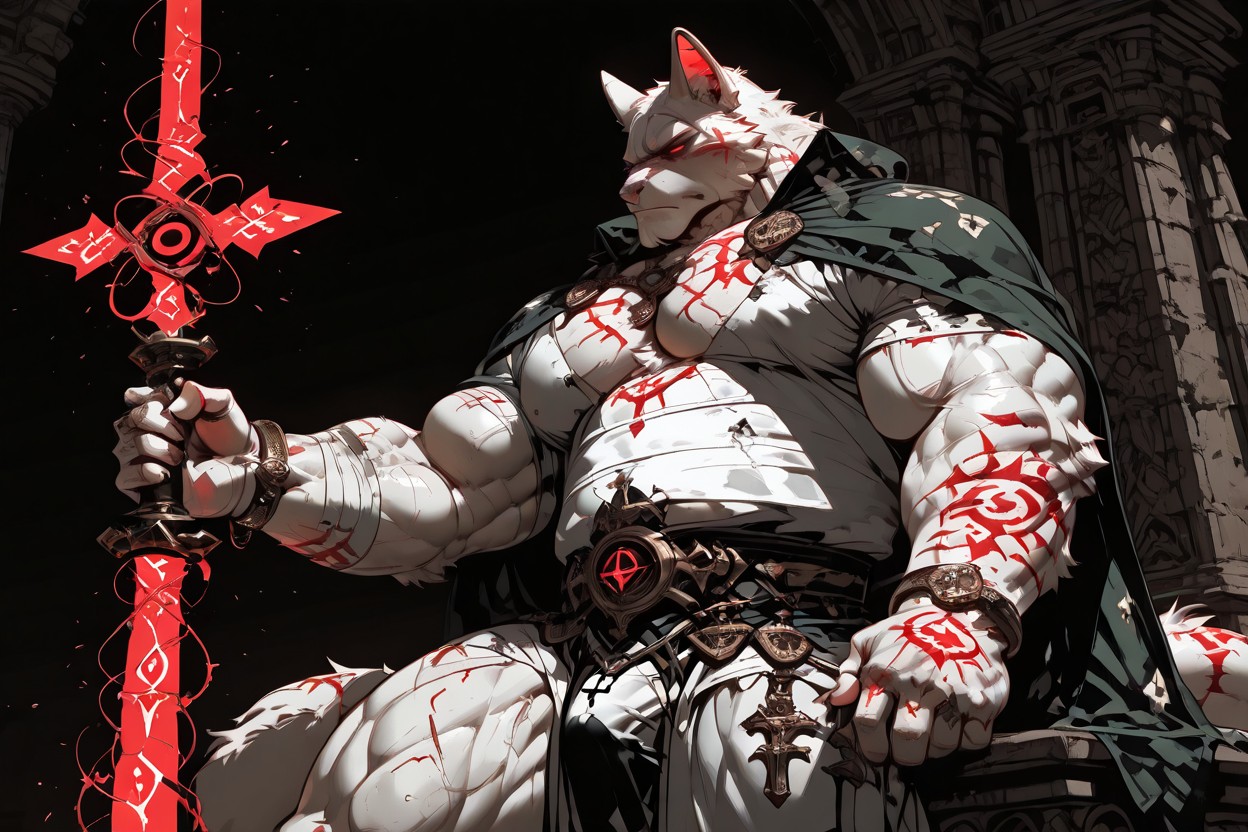 Chaotic Composition, Glowing, Twisted Lens Effect AI兽人黄片