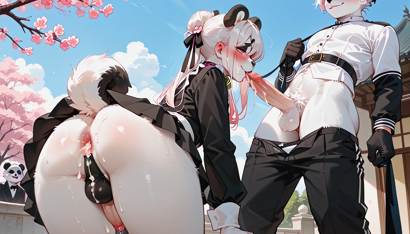 White Hair, 18+, Small Ass Furry AI Porn
