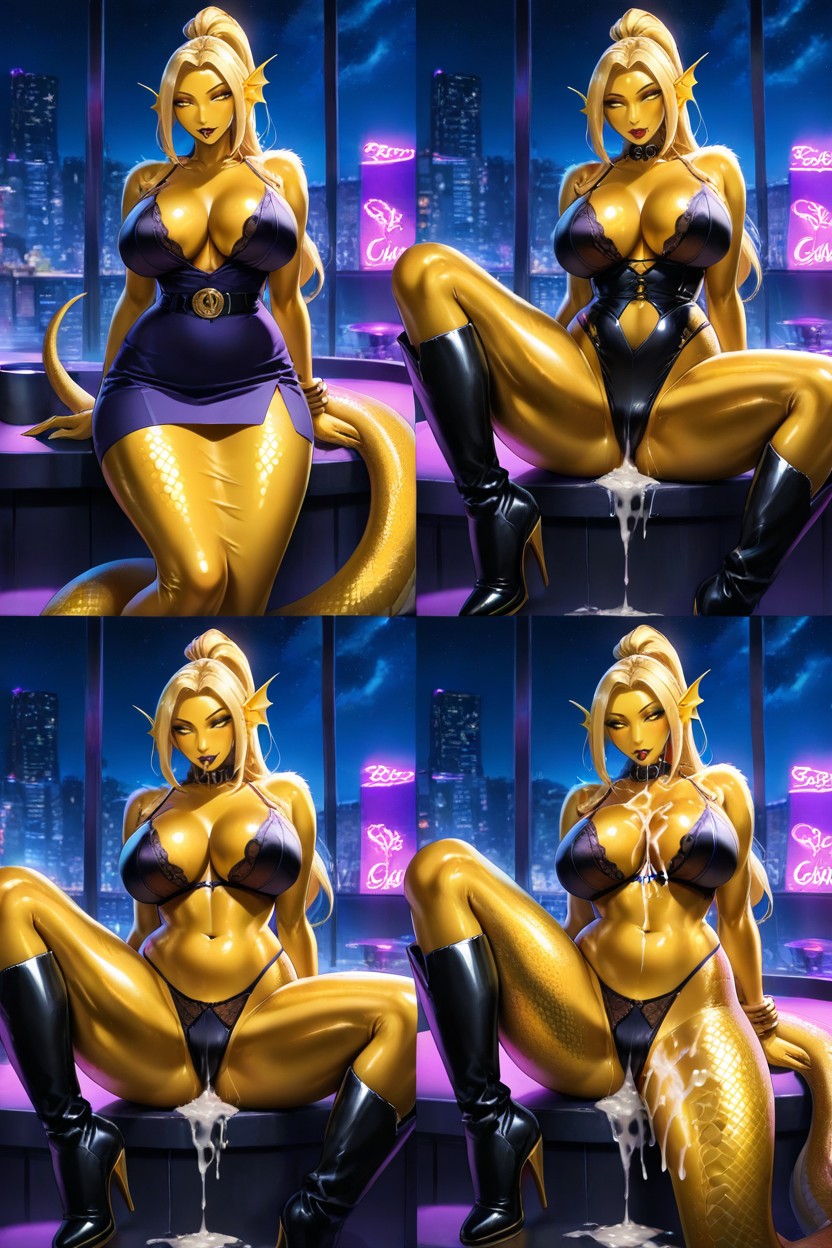 Mistress, Restrained, Blonde Hair Furry AI Porn