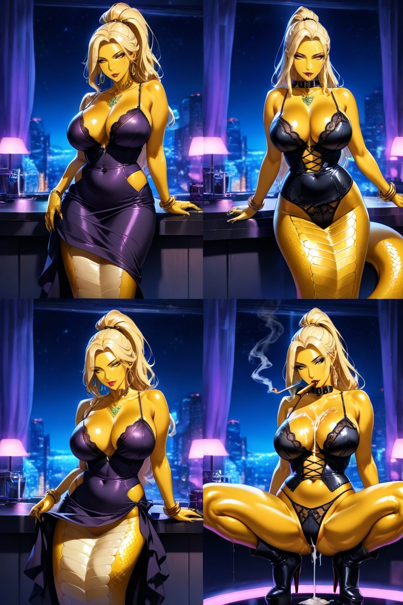 Night, Neon, Model Furry AI Porn