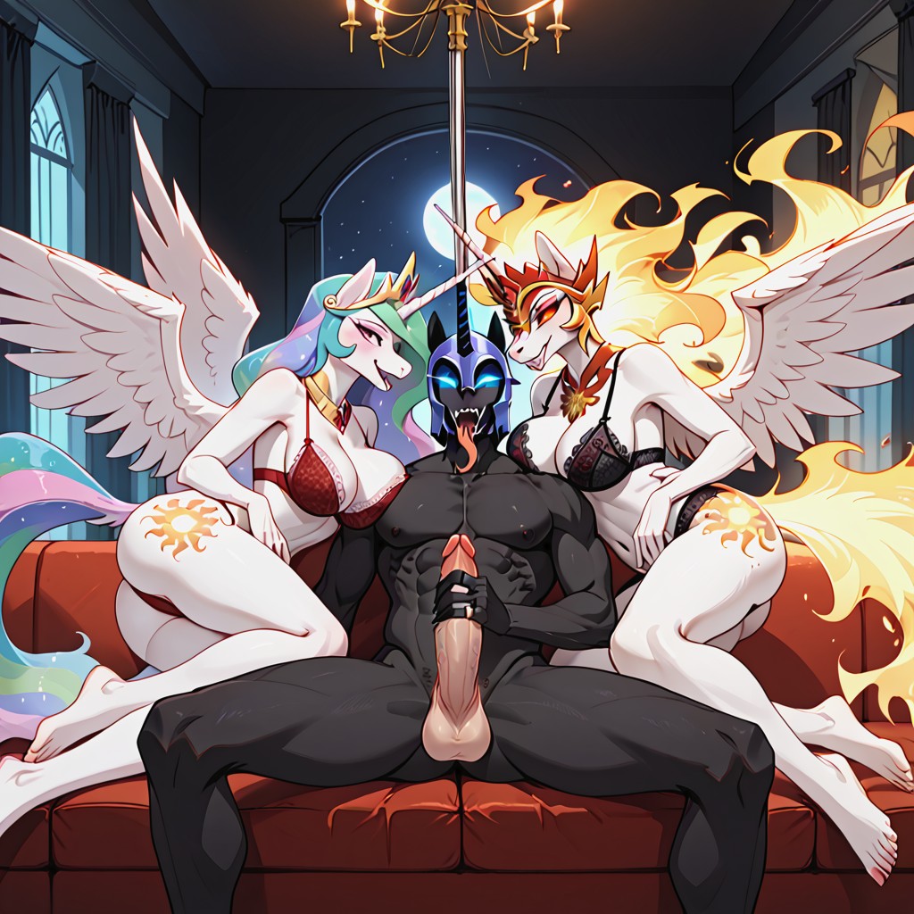 Alicorn, Blushing, Club De Striptease Furry IA