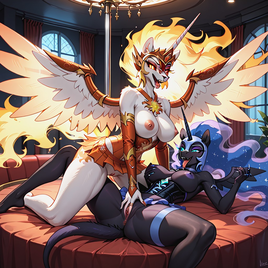Mature, Horn, Blushing Furry IA