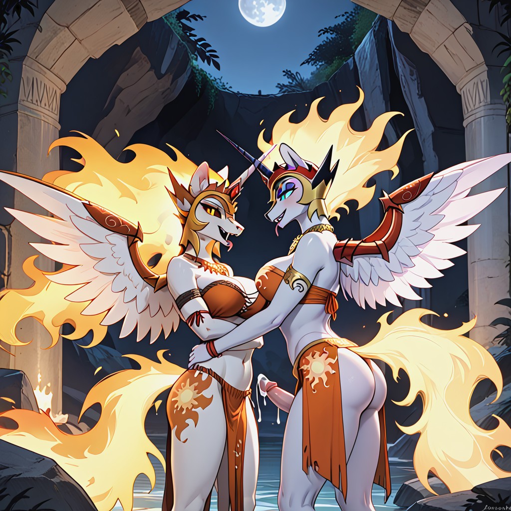 Slit Pupils And Fangs, Daybreaker Benting Over, Loincloth AI兽人黄片