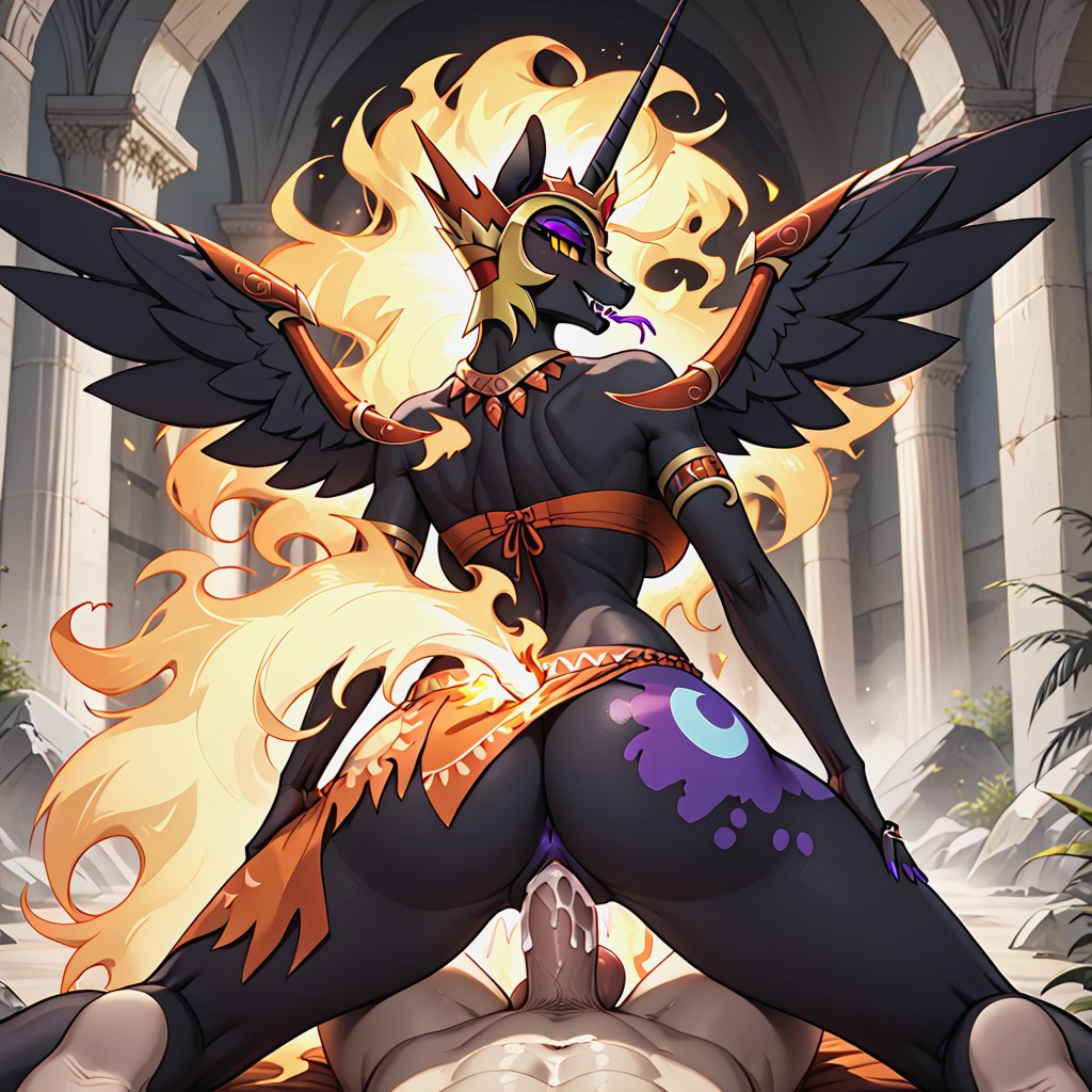 Form Fitting Clothes, Mature, Forked Tongue And Claws Furry AI Porn