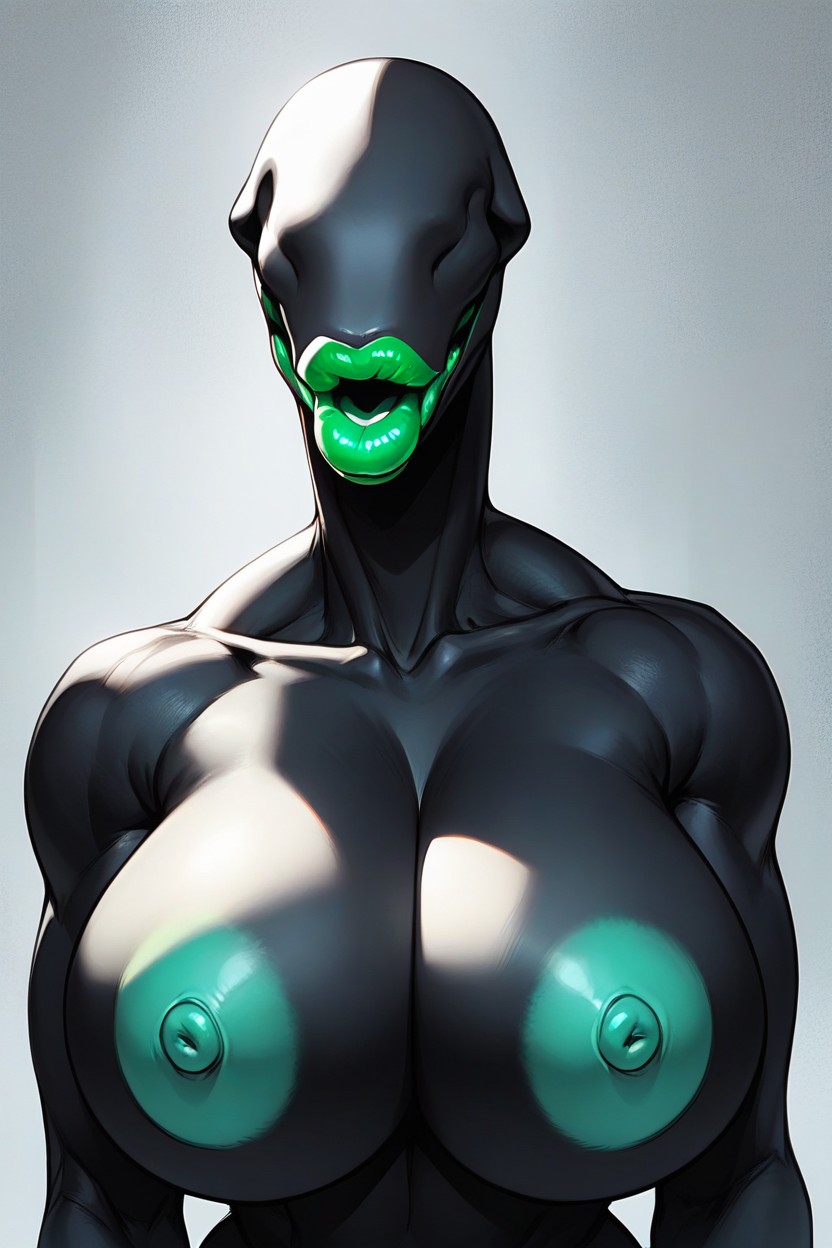Eyeless, Nude, Smooth Head Фурри AI порно
