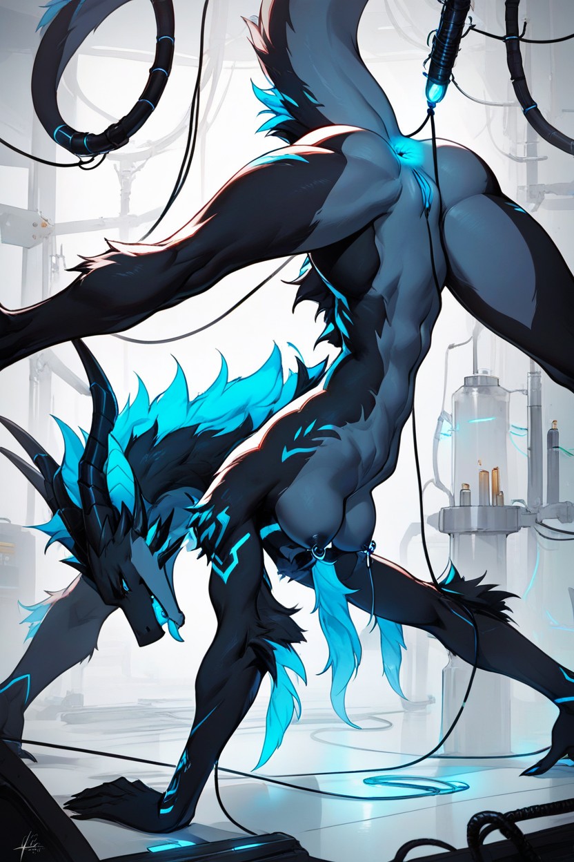 Ass Up, Tail Up, Close Up Ass Furry AI Porn
