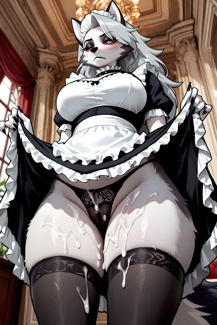 Thick Thighs, Berry Fur, Chubby Belly Furry AI Porn