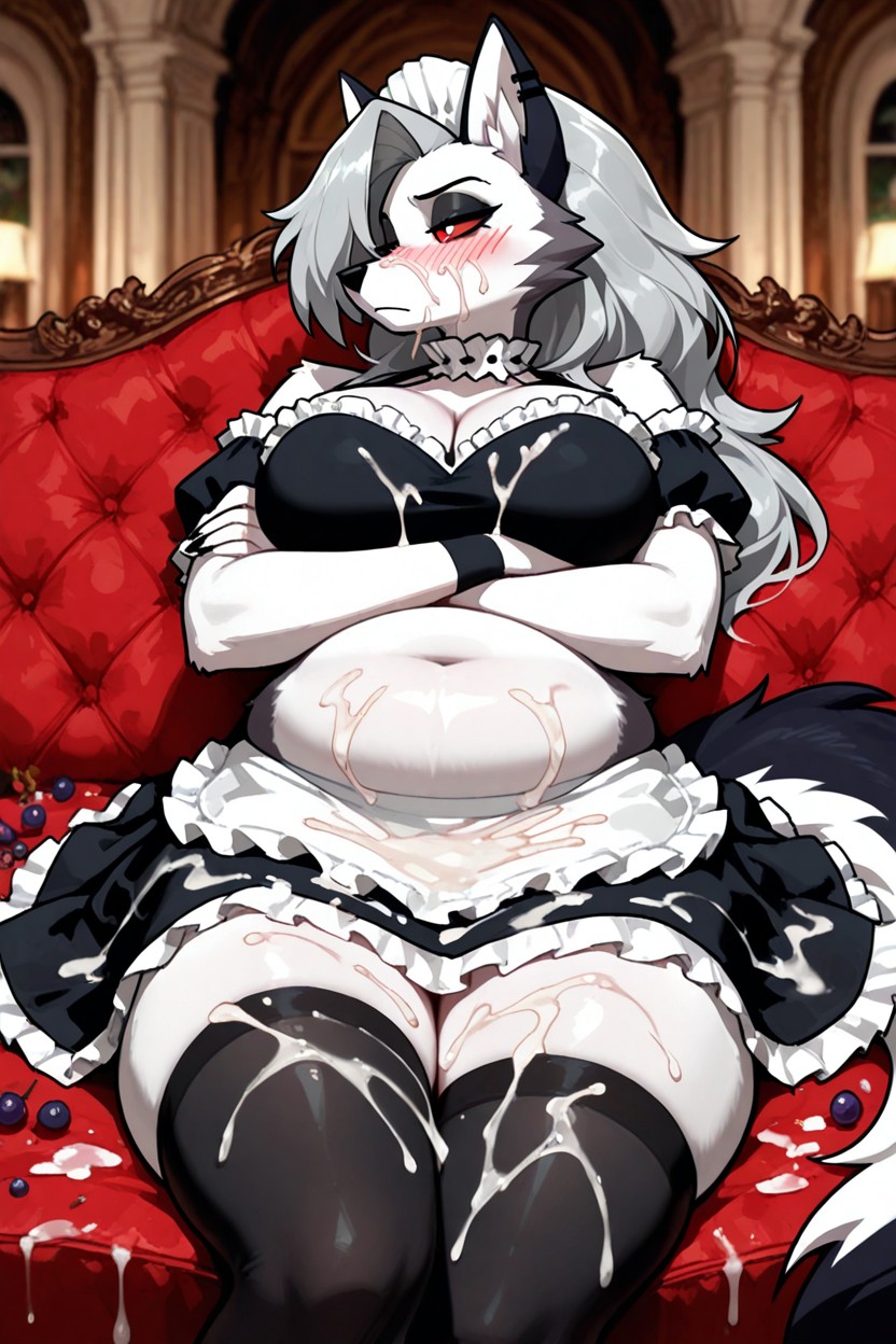 Black Eyeshadow, Thick Thighs, Horny Фурри AI порно