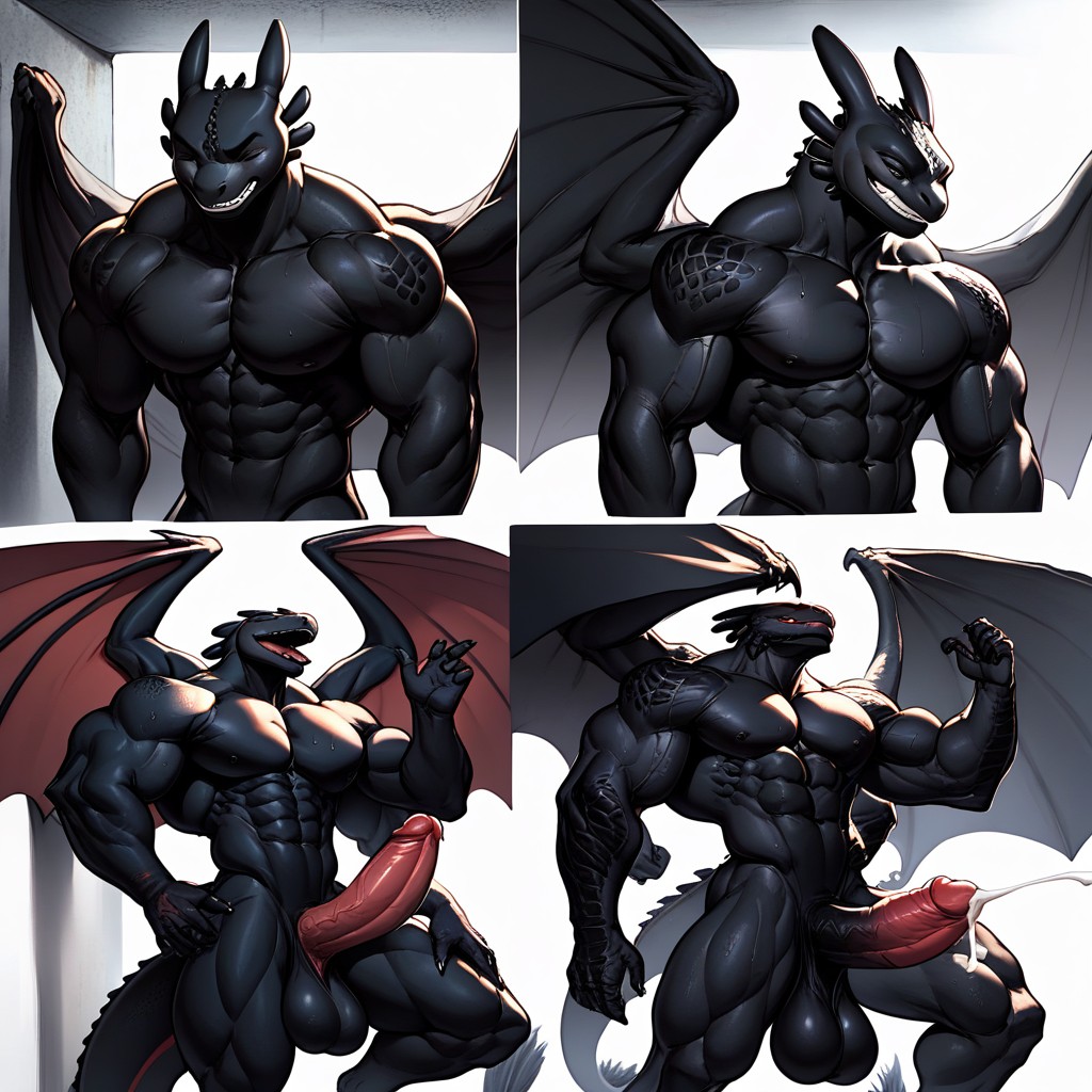 Multiple Views, Dragon, 歯を食いしばる ファーリーAIポルノ