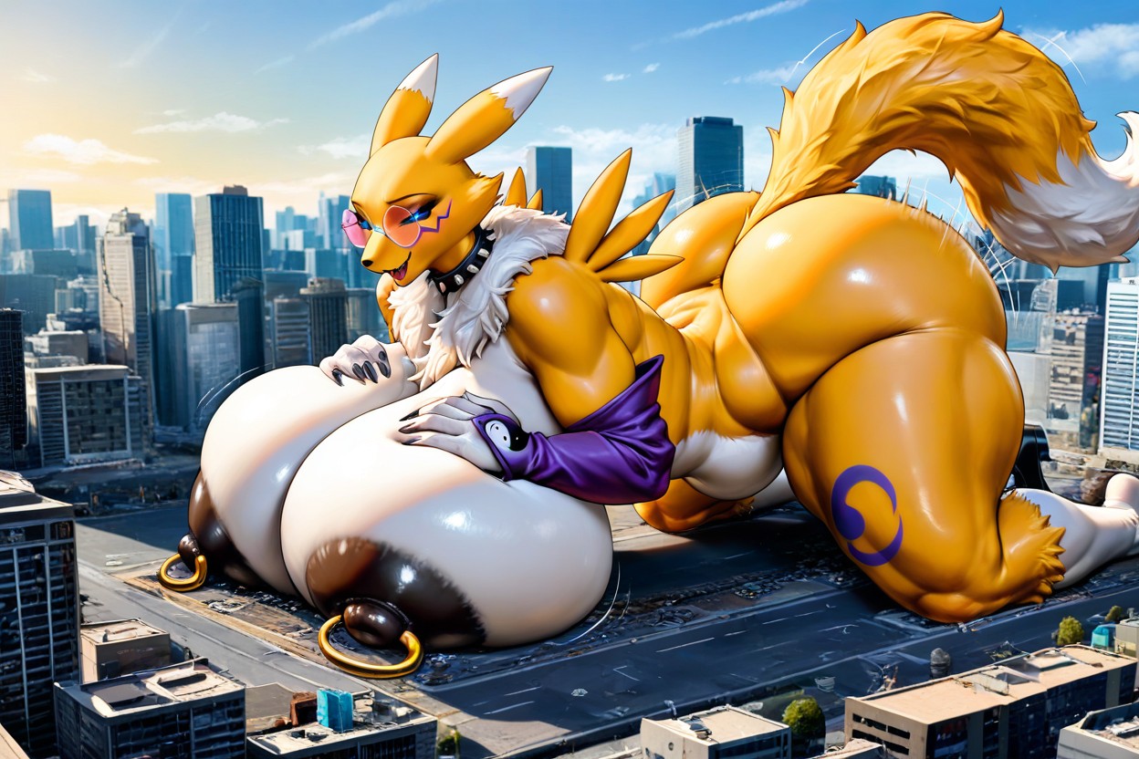 Macro, Huge Breasts, Massive Fluffy Tail AI獸人黃片
