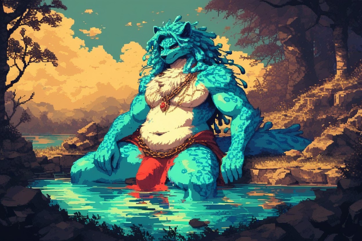 Sitting Down, Corrupted Image Effect, Dynamic Hands Placement AI獸人黃片