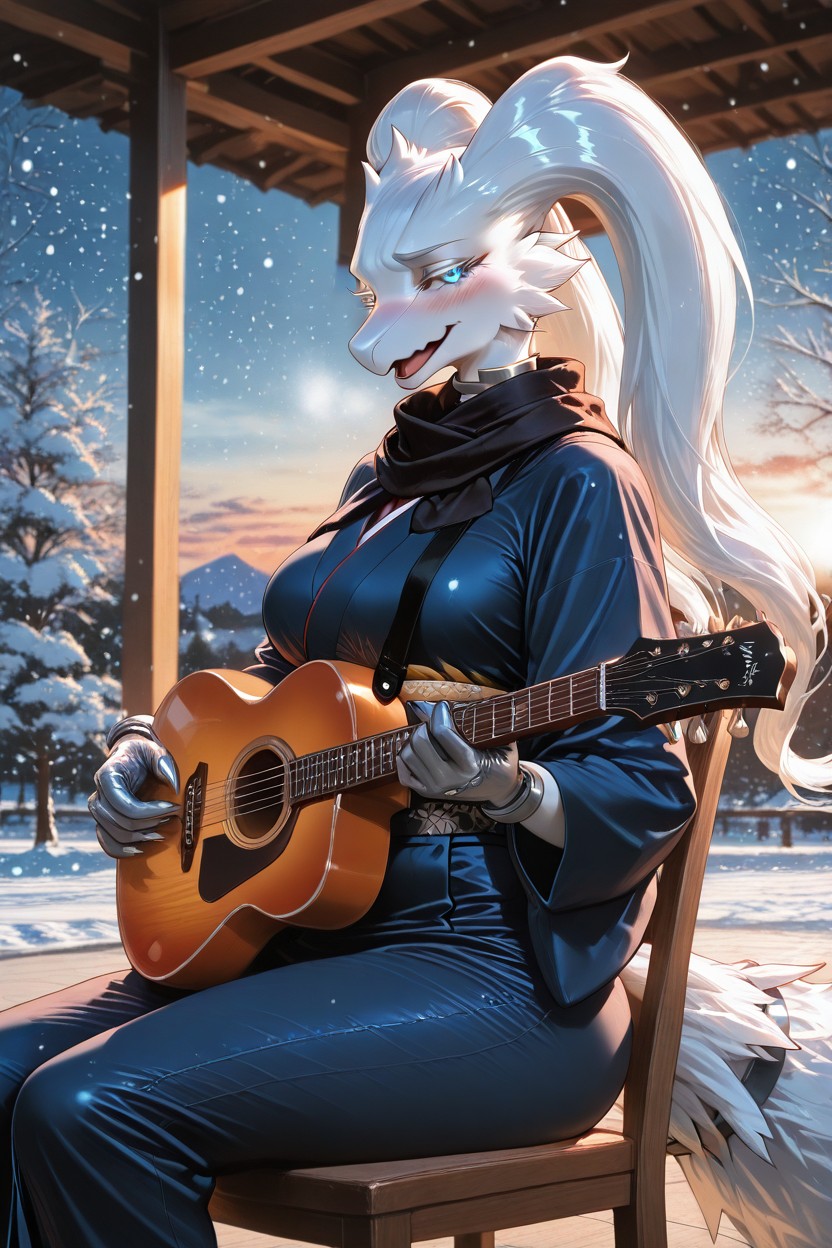 小さなお尻, Reshiram From Pokemon, Front View ファーリーAIポルノ