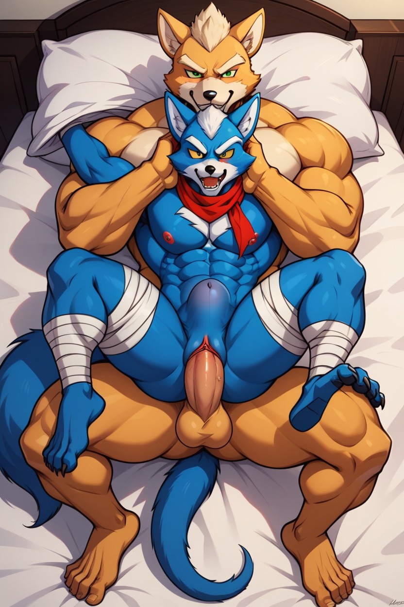 Penis Pink, Fox Mccloud Orange Skin, Big Dick AI獸人黃片