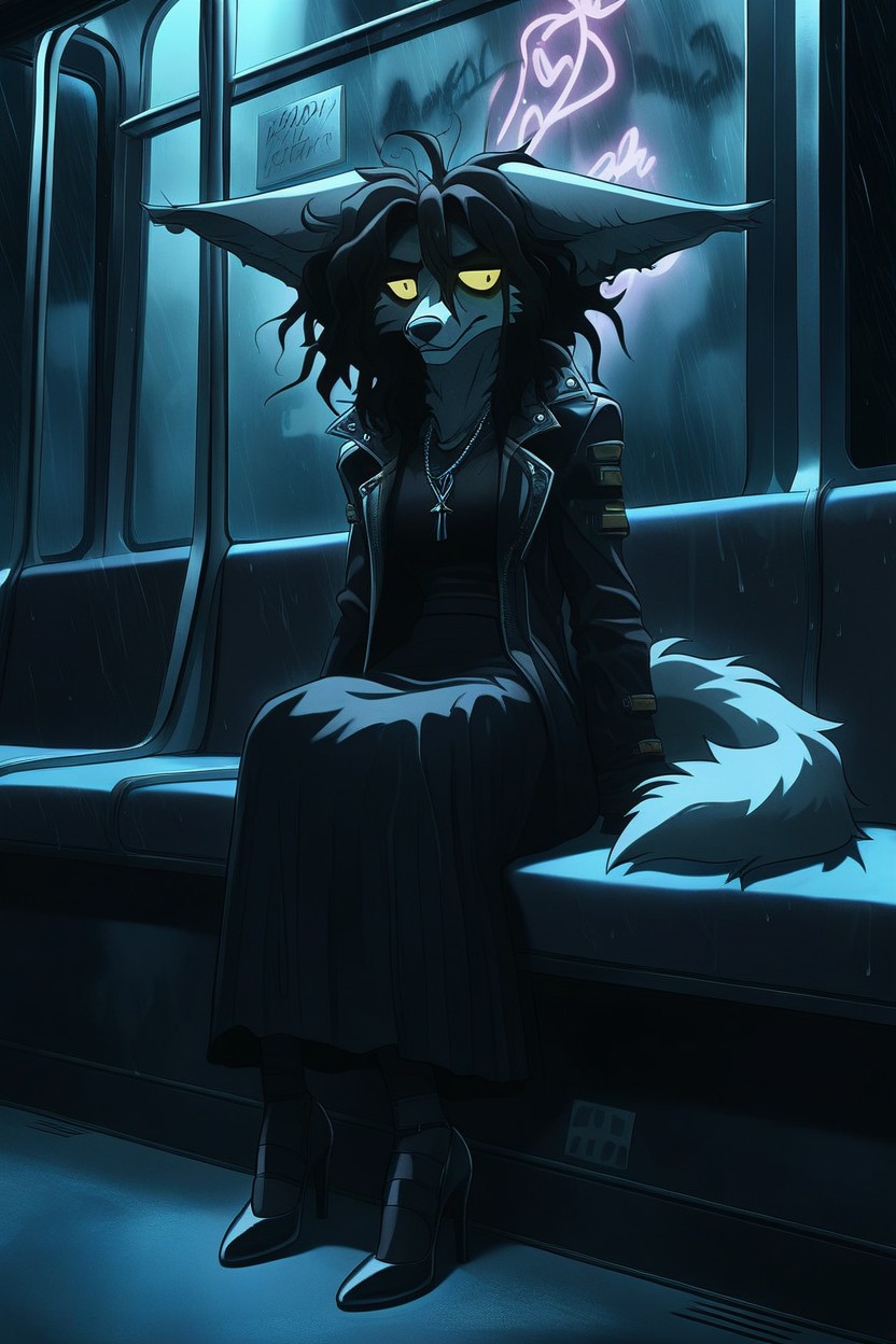 Thick Fur, Big Long Fluffy Ears, High Heels AI獸人黃片