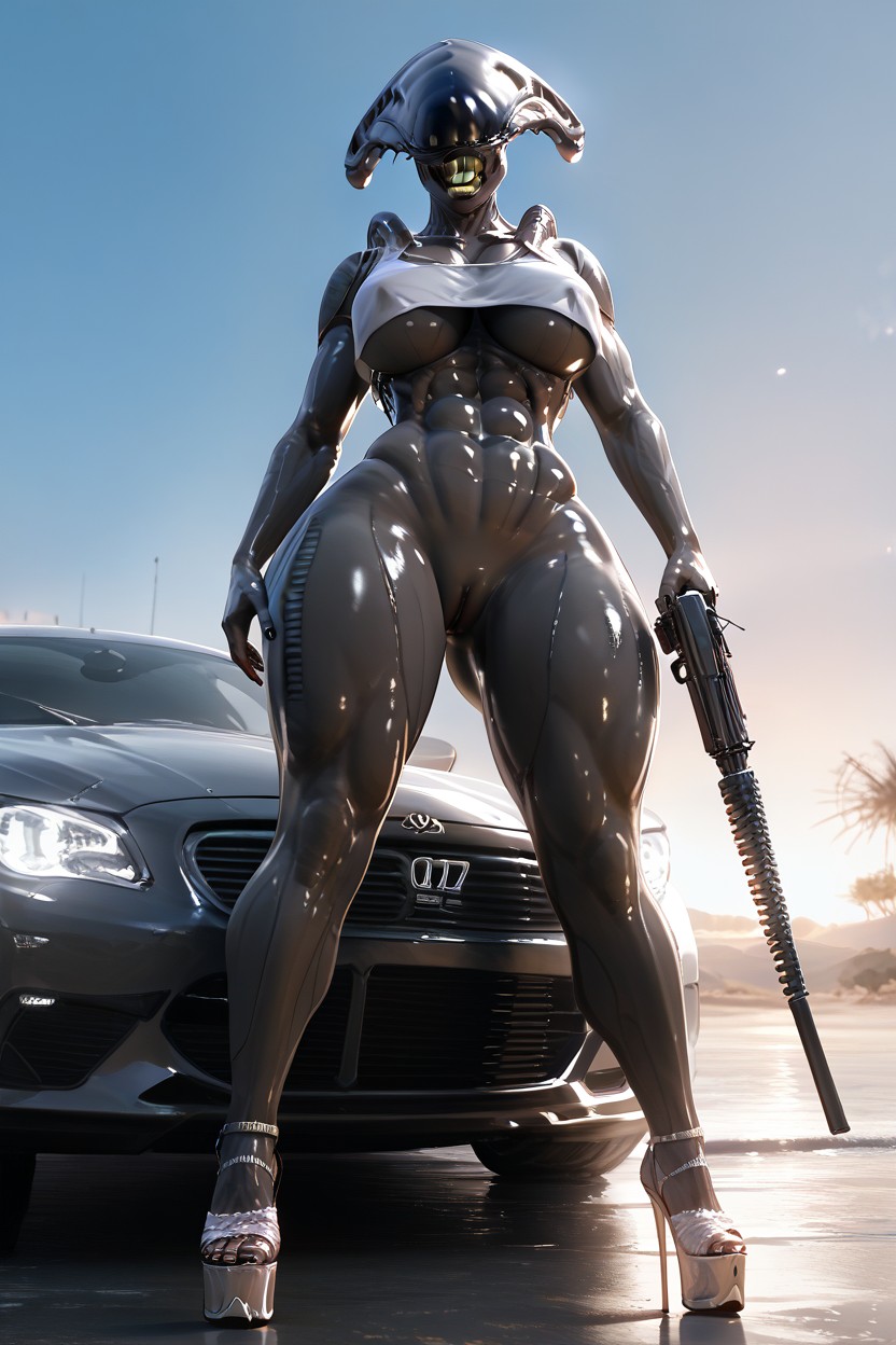 Teeth, Car, Female Only AI獸人黃片