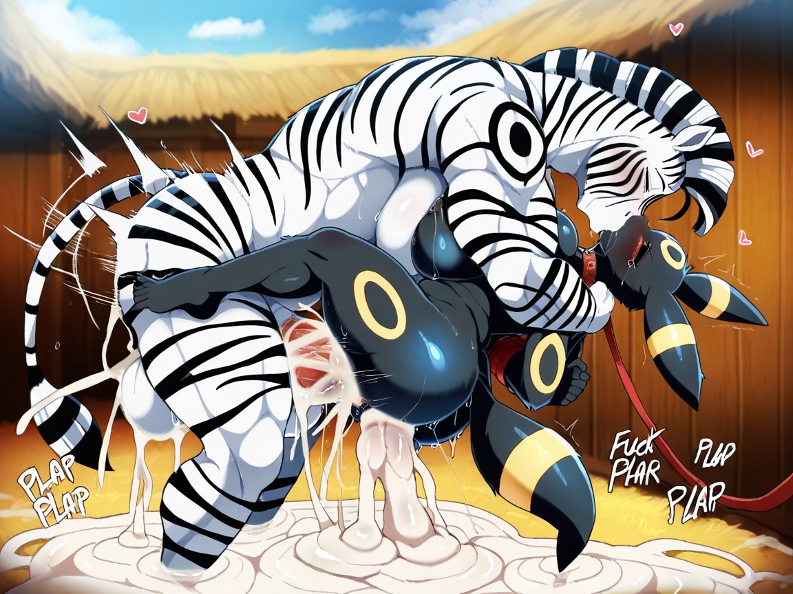 25+, Cum Shot, Tall Muscular Zebra Furry IA