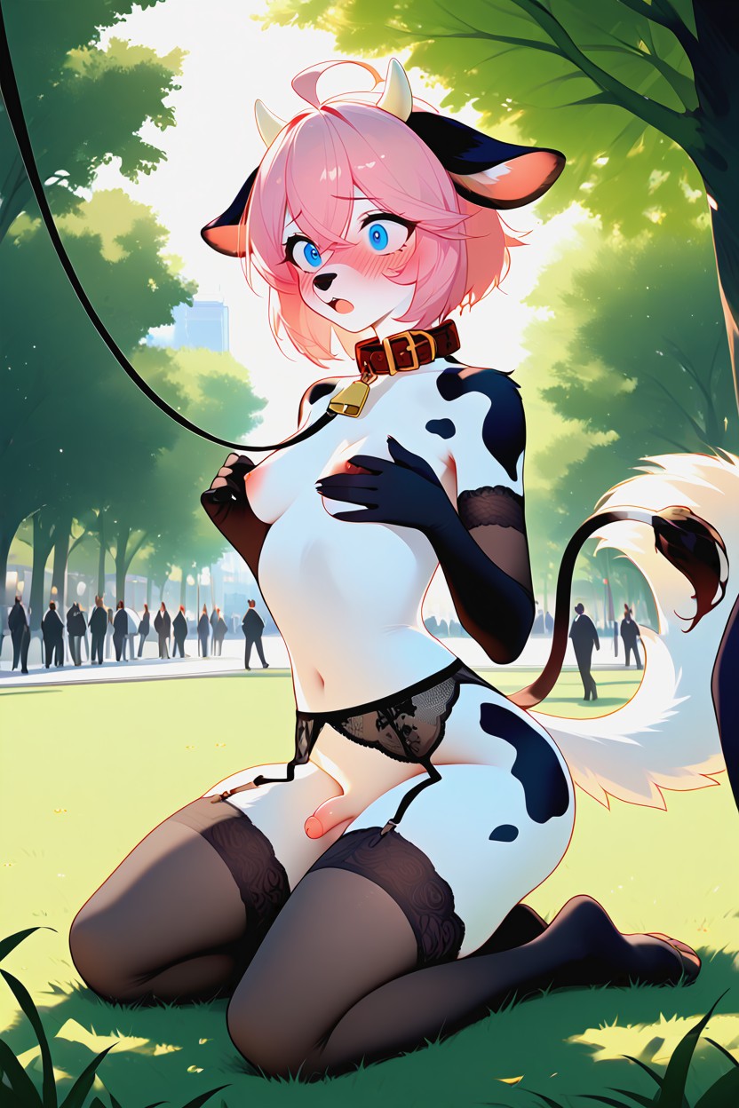 Dog Collar, Leash, Arm Gloves AI兽人黄片