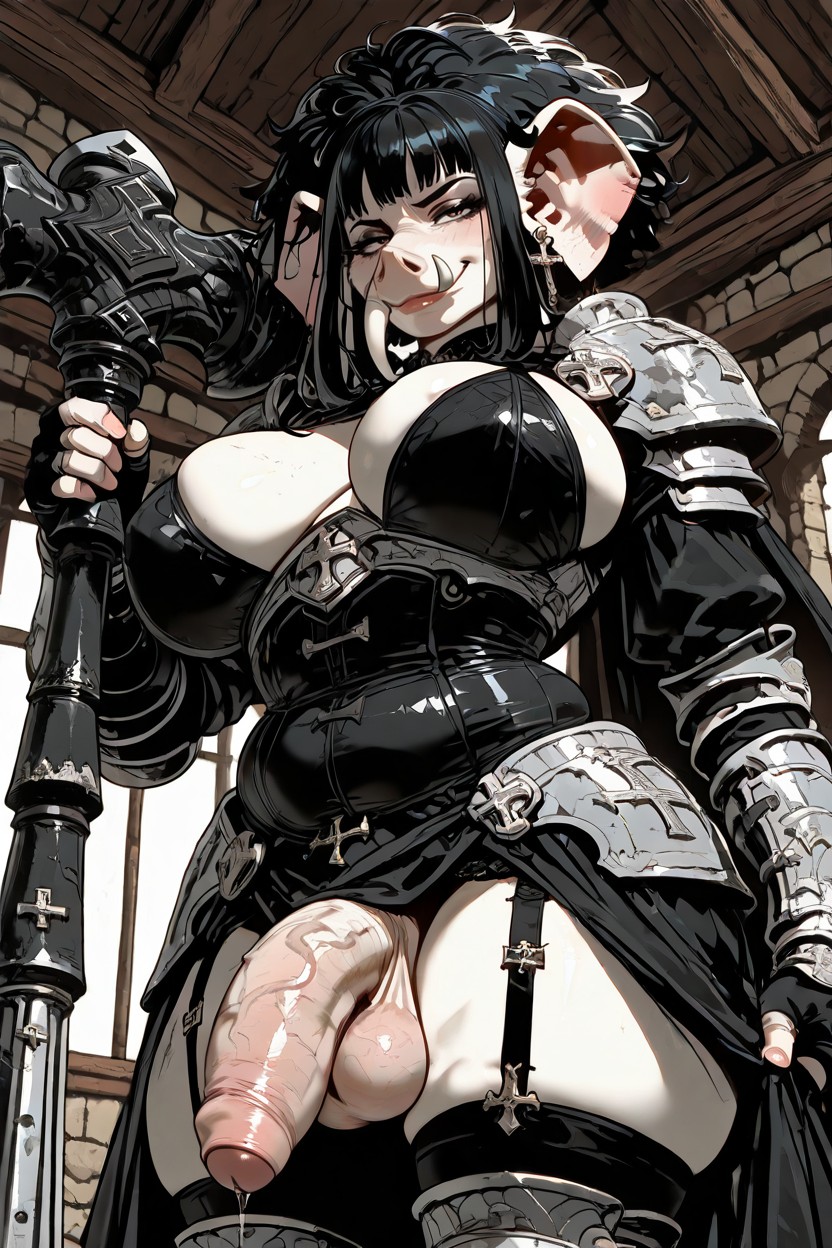 Smug, Detailed, Elephant Tusks AI兽人黄片