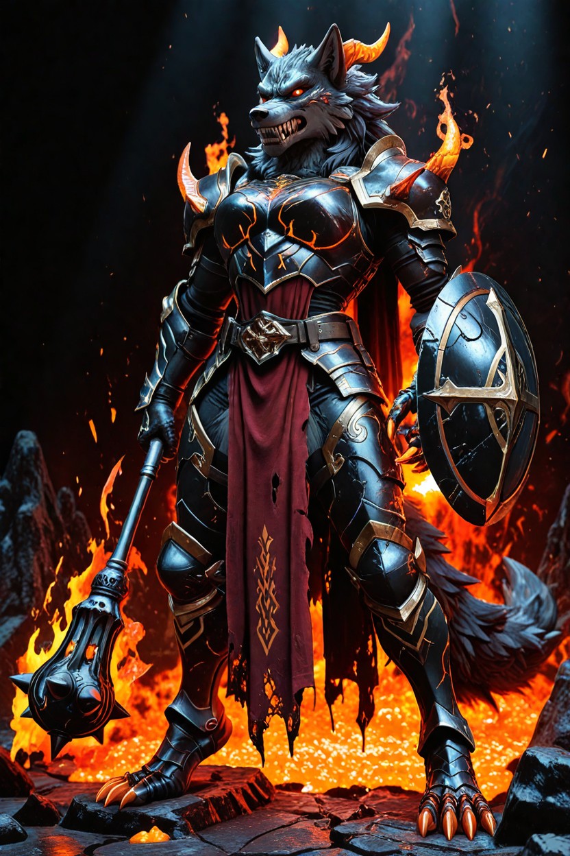 Leather Straps, Cinematic, Intricate Armor Details AI兽人黄片