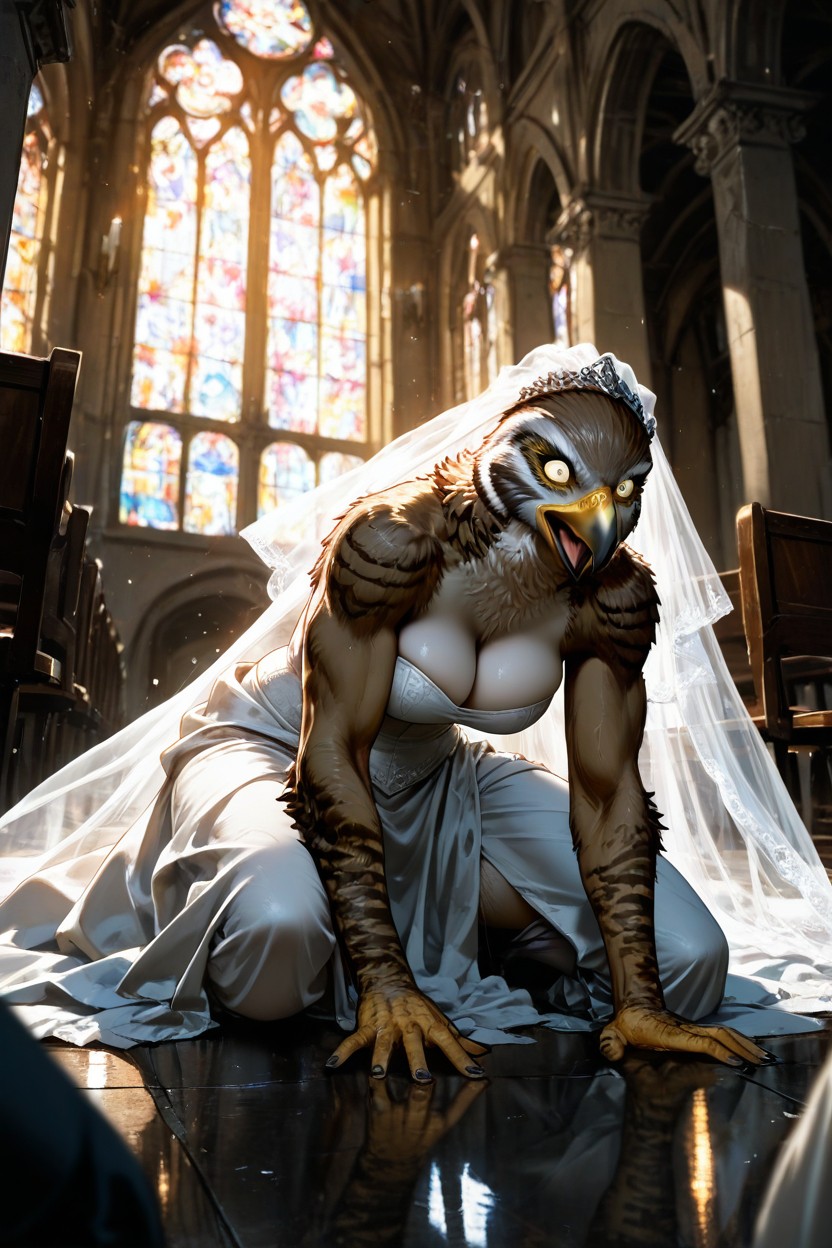 Female Hawk, Cinematic Lighting, 苗条 AI兽人黄片