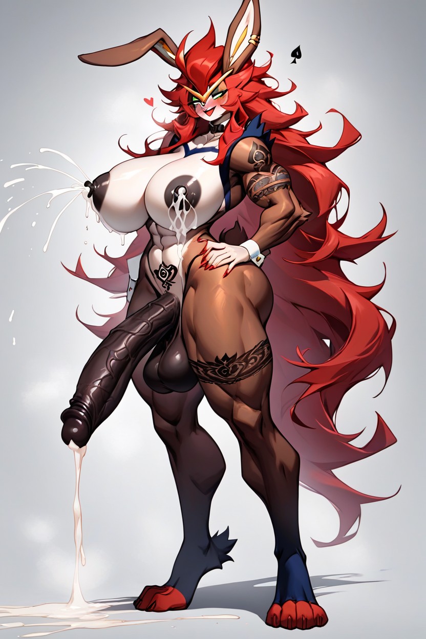 Choker, 全身, Muscular AI兽人黄片
