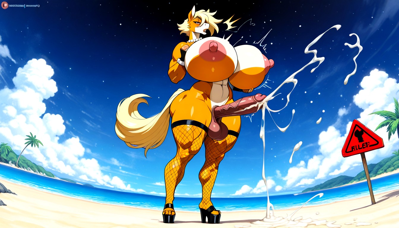 Colossal Breasts, De Pie, Gigantic Balls Furry IA
