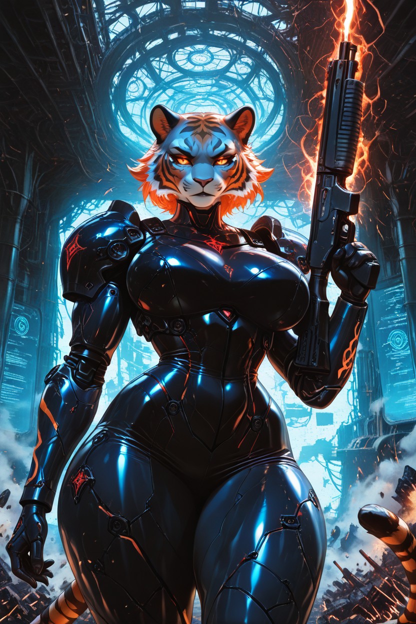 Ultra Detailed, Thick Thighs, Reinforced Armor Furry IA