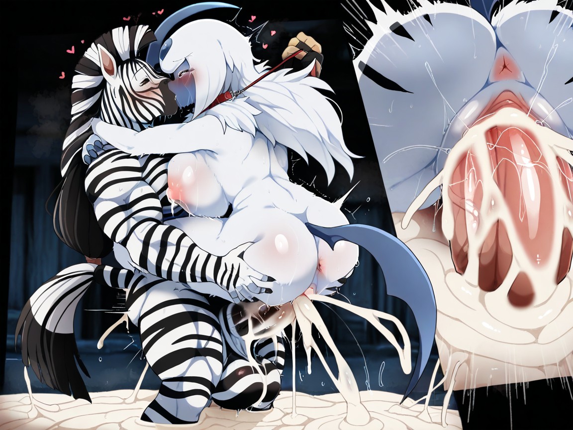 Impact Lines, African Tribal Village Setting, Excessive Cum 퍼리 AI 포르노