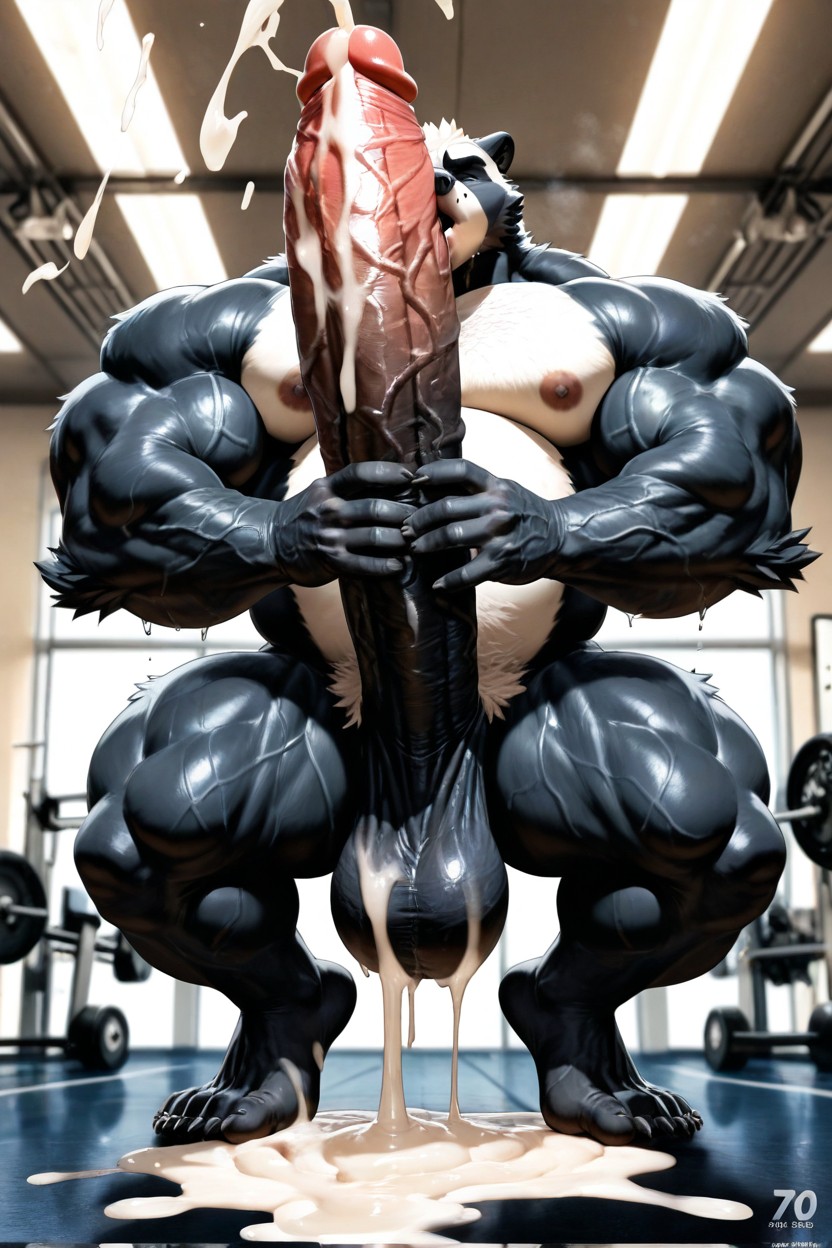 Enormous Penis, Macro Penis, Masculine Furry IA