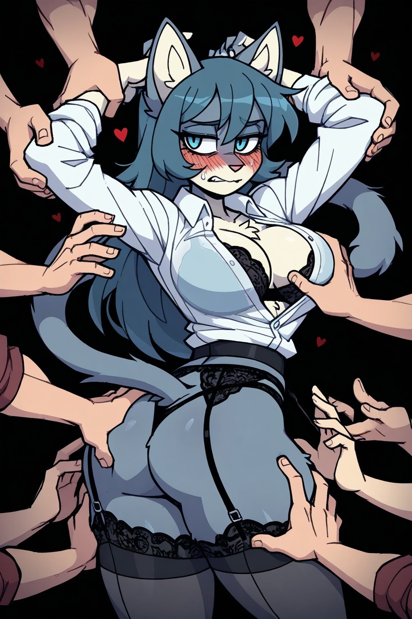 Men's One Women, Pov Hands, Too Many Disembodied Hands Furry AI Porn
