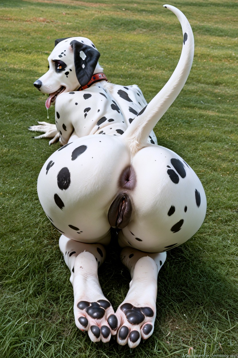 Rear, Rear, Black Asshole Furry AI Porn