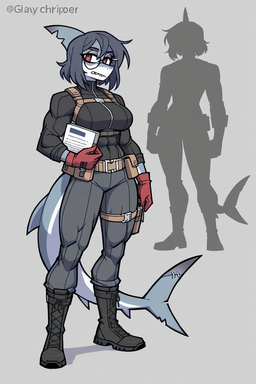 Full Body, Plain Background, Defined Muscles AI獸人黃片