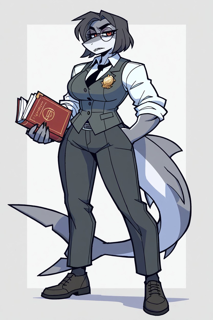 Collared Shirt, Tie, 20+ Furry AI Porn
