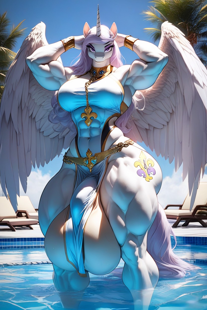 モデル, Posing Modelling, One Hand On Hips ファーリーAIポルノ