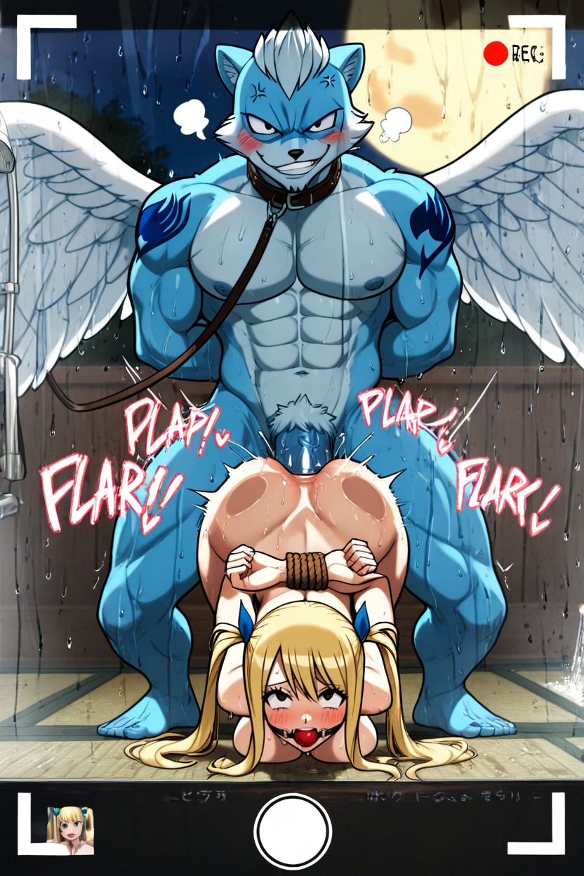 Night, Pressing Head With Foot, Pussy Juice Splashing AI兽人黄片