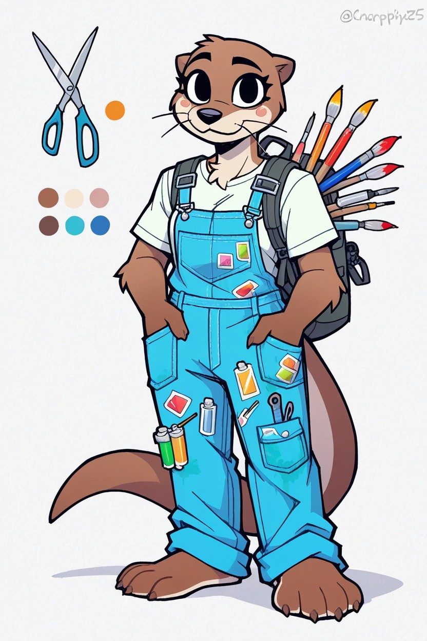 25+, Anthropomorphic Female Otter, Rolls Of Tape AI獸人黃片