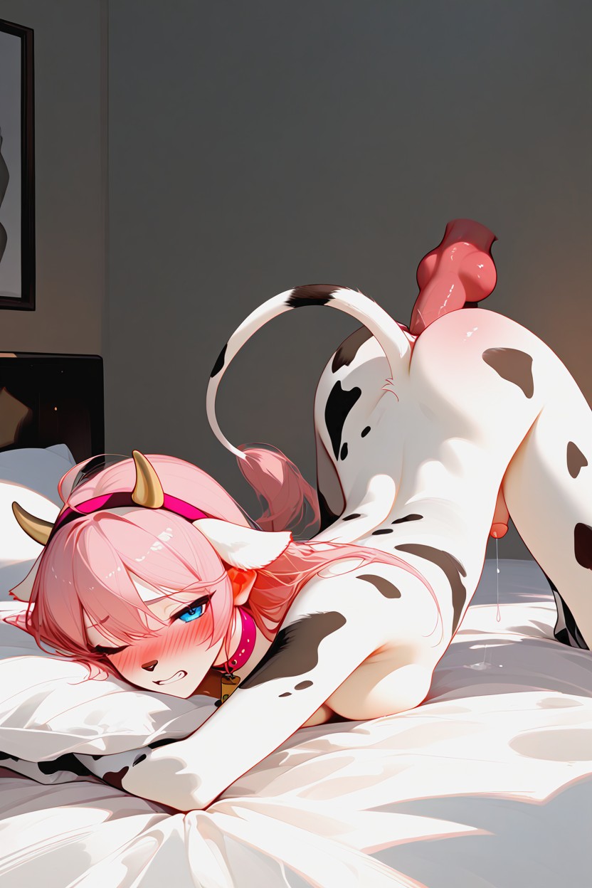 Small Breasts, Side View, Crossdressing Furry AI Porn