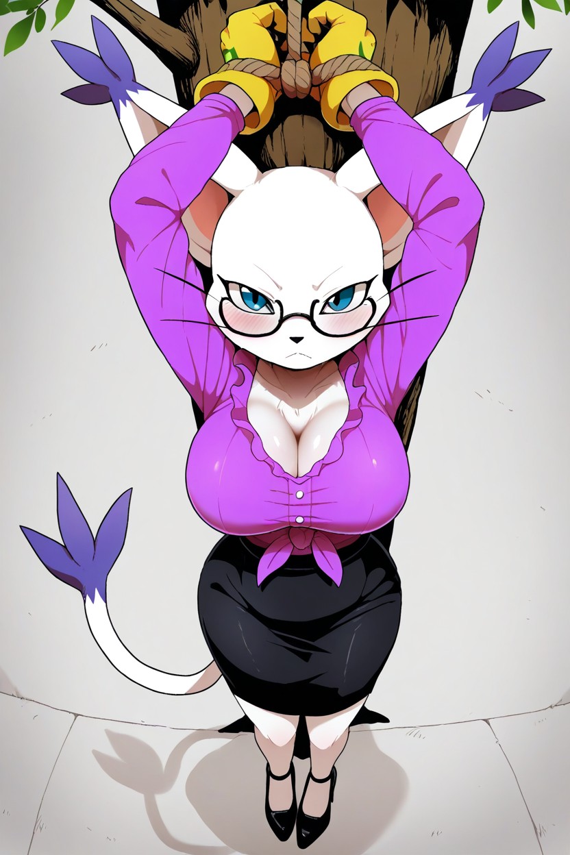 Simple Background, Solo, Neck Without Fur AI獸人黃片