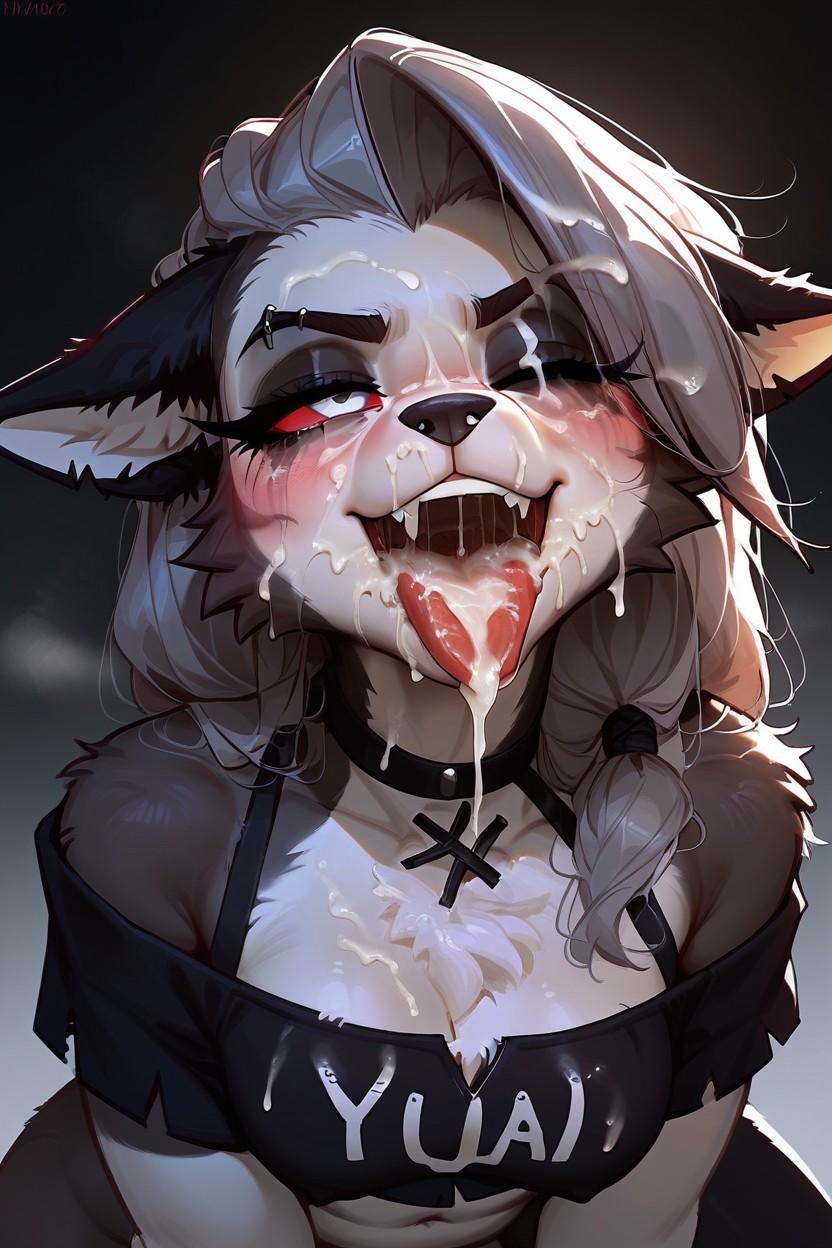 Cum Through Nose, Fur Tufts, Fluffy AI獸人黃片