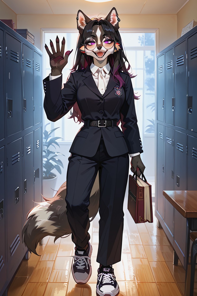Shiny Fur, Feminine Face, Casual Movement AI兽人黄片