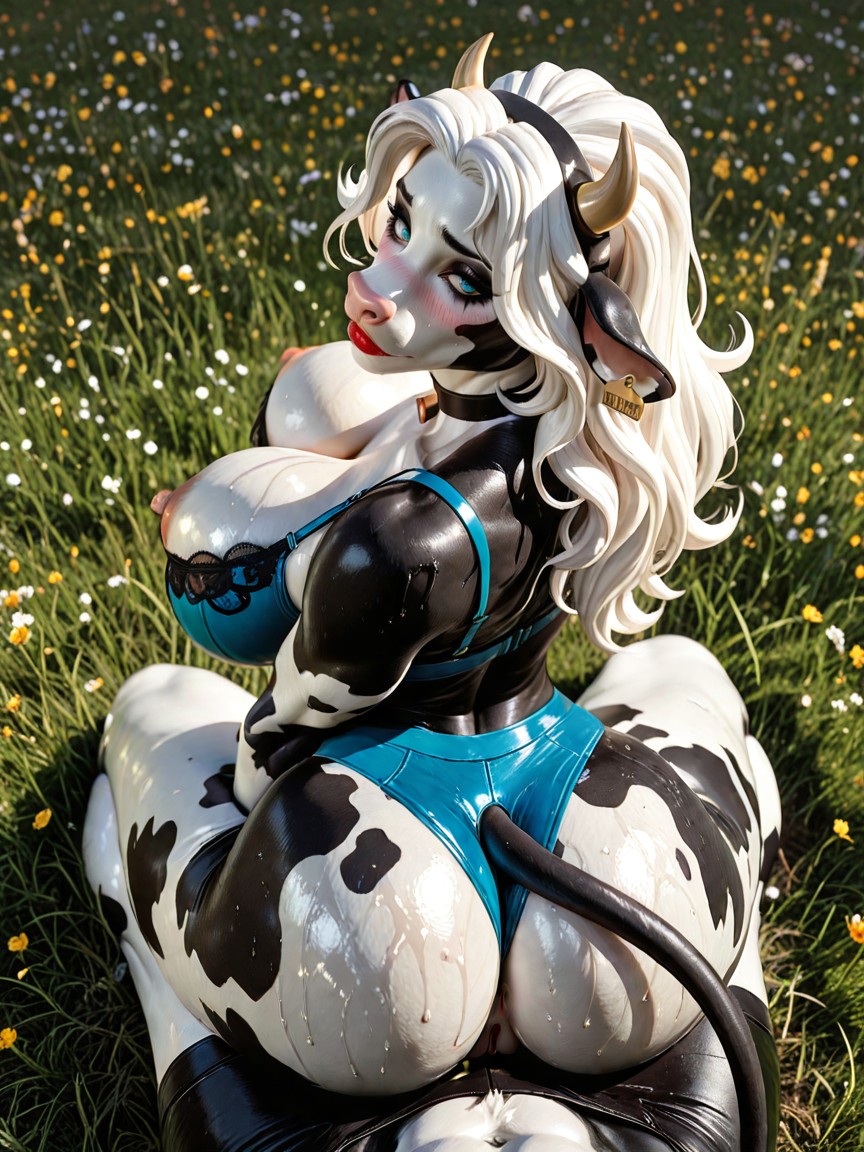 Ass Up, Pale, Looking At Viewer Furry IA
