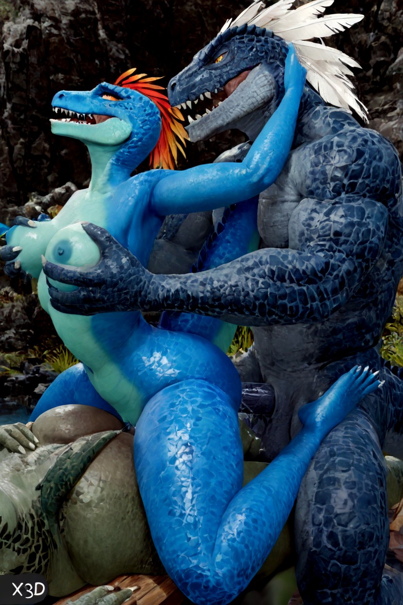 Lizardman, Girls, Anthro Penetrated AI獸人黃片